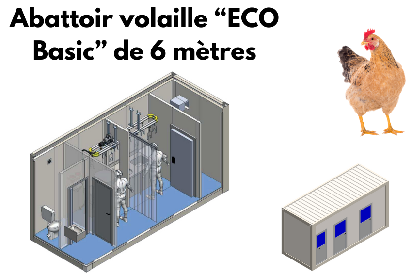 Abattoir volaille de 6 mètres